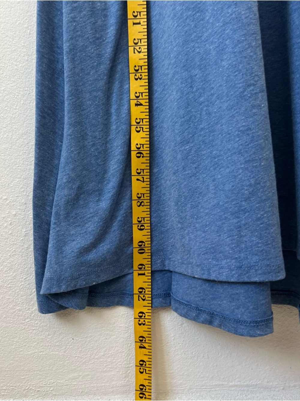 LuLaRoe Ana Maxi Dress  Boho Blue Heather with Mint Trim Short Sleeves Size L - Picture 10 of 15